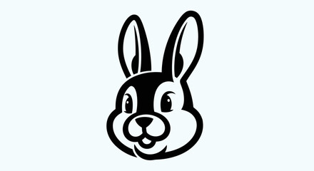 Fototapeta premium Rabbit head illustration