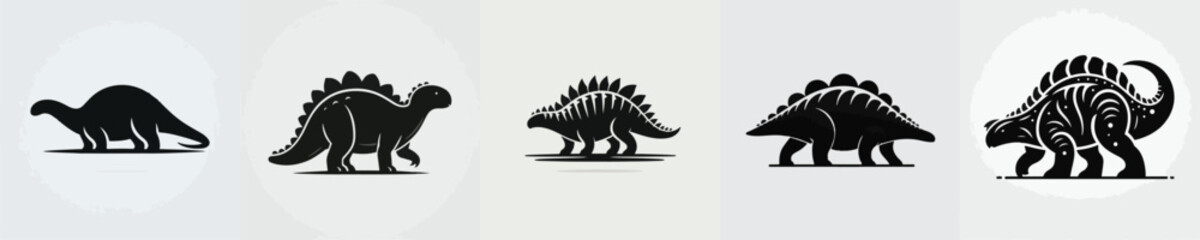 Ankylosaurus Silhouette Vector Illustration © Fajar