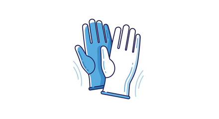 Obraz premium Clean And Protective Gloves: Visual Of Hygiene, Safety And Sterility Concepts