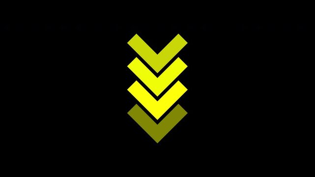 up Arrow Loop Animation direction concept.colorful arrow icon concept.HD Video,