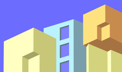 Fototapeta premium ​​abstract architecture 3d illustration background 