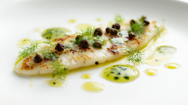 dover sole with brown butter caper berries