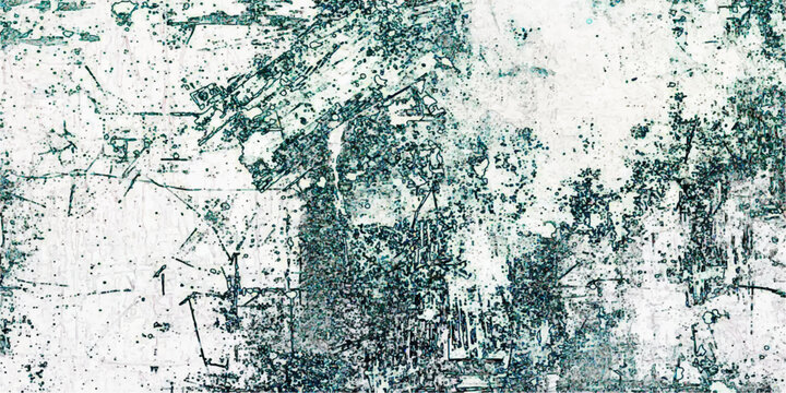 A blue grunge paint texture design with a rough marble surface and icy winter patterns creates a weathered stone wall background for an old paper art decoration.