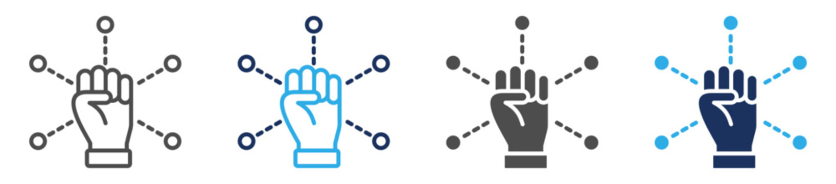 autonomy icon set multi concept