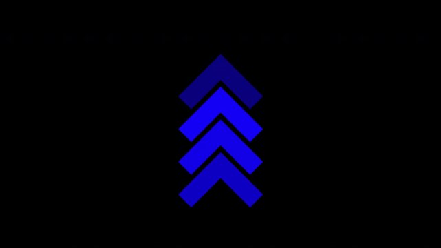 up Arrow Loop Animation direction concept.colorful arrow icon concept.HD Video,