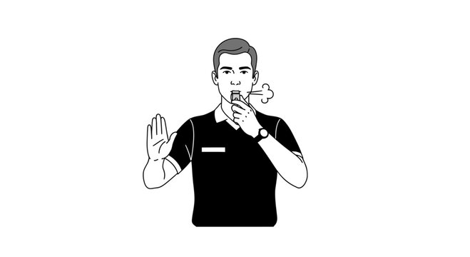 Man signing to deaf people.
