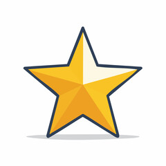 Obraz premium Golden Star Icon