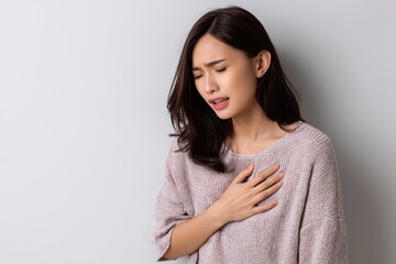 Fototapeta premium Gastroesophageal Reflux Disease GERD Medical Infographic Showing Human Digestive System Esophagus Stomach Acid Reflux Symptoms Causes Risk Factors Diagnosis 