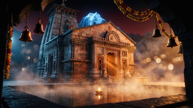 Yamunotri Temple Hot Spring Shrine &mdash; Yamuna Origin Himalaya
