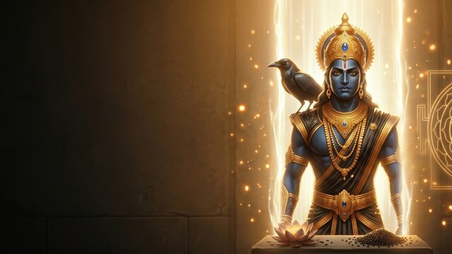 Shani Dev Energy Portal Banner &ndash; Spiritual Astrology Background