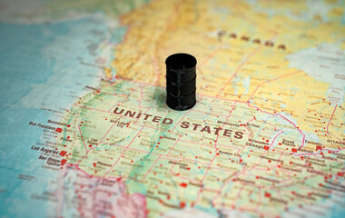 Naklejka premium American energy independence driven by domestic oil production.