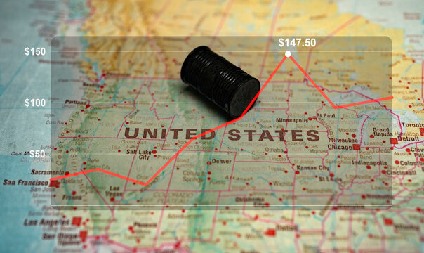 High oil price spike and fuel crisis impact on United States economy.