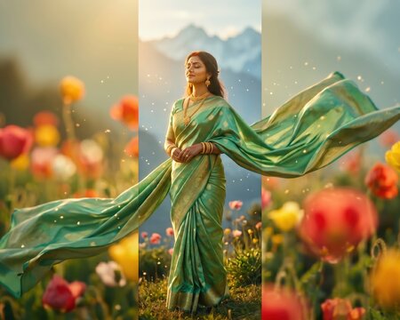 Parvati Wind Portrait &ndash; Himalayan Divine Grace