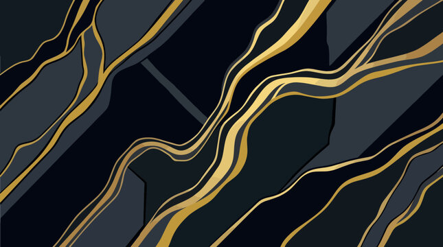 Close-up Abstract Background of Black Marble Texture with Subtle Grey and White Mineral Veins, High Contrast Natural Stone Pattern for Interior Design and Architecture