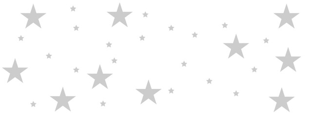 Fototapeta premium seamless pattern with gray tars shiny glittering on transparent background. Twinkle star vector png confetti pattern.