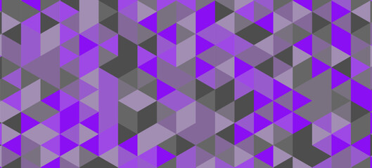 Fototapeta premium Violet geometric background with triangles
