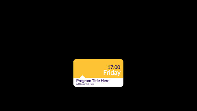 Broadcast Cards Package Date Promo Small 3 &ndash; Animated Info Cards, Titles, Lower Thirds, Logo, Transitions and Promo Elements for TV, Social Media and Digital Presentation