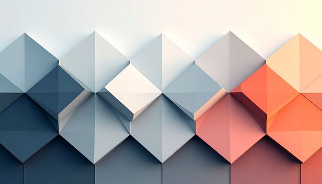 Geometric abstract 3d hexagon shapes pattern