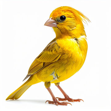 Yorkshire Canary (Serinus canaria). Isolated. 