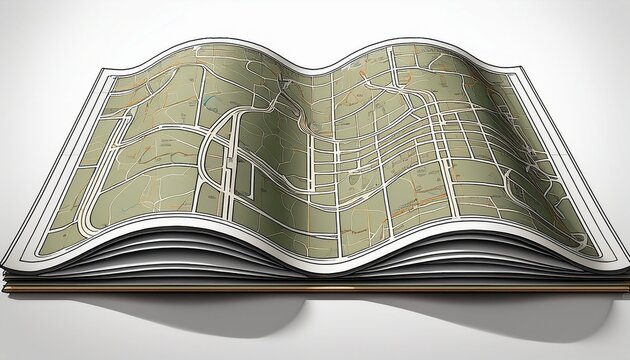 roadmap isolated on a white background