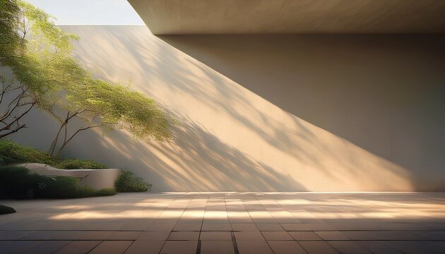 light and shadow play on a wall and floor nature s art