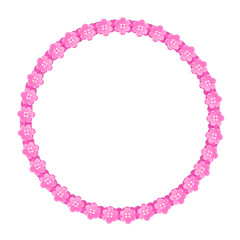 Obraz premium colorful circular frame, circle border on transparent background