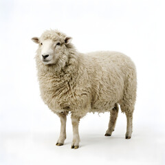 Fototapeta premium Sheep Standing Looking Camera