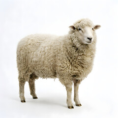 Fototapeta premium Sheep Standing Looking Camera