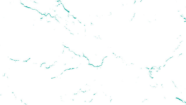 Teal painted abstract background with splatters and smudges on white surface