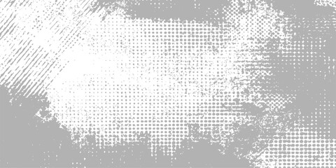 An abstract grunge background vector featuring a halftone dot pattern and vintage world map texture for a dirty old earth illustration design © hossain