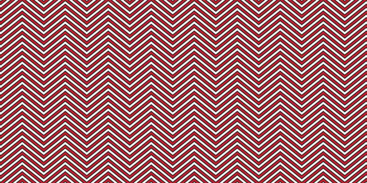 American patriotic seamless line pattern. Chevron zigzag lijn pattern. Flat vector zig zag sign. Retro pop art 80's 70's years, vector art