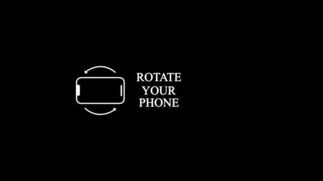 Rotate Your Phone Animation Video 4k. animation of rotate your phone on transparent background. motion graphic of rotate phone concept.