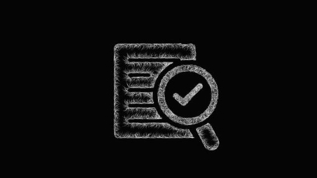 Sketch proofreading icon animation - smooth progressive reveal