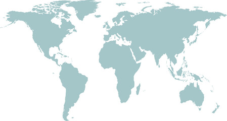 Obraz premium premium World map, global map, earth map, vector map, blue map, minimalist design vector illustration