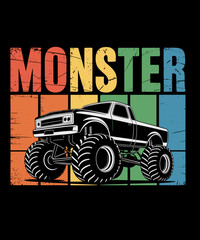 Monster Truck Auntie Monster Truck Are My Jam Truck Lovers © Idriss66
