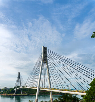 Barelang Bridge Landmark Architecture in Batam Island Indonesia