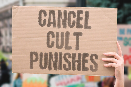 "Cancel Cult Punishes" Fan communities deploy coordinated online harassment against members who publicly criticize a revered figure. COORDINATED. HARASSMENT. PUBLICLY. CRITICIZE. REVERED.