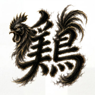 Chinese Character Animal Calligraphy Art.
동물 형상을 결합한 중국 한자 캘리그래피
