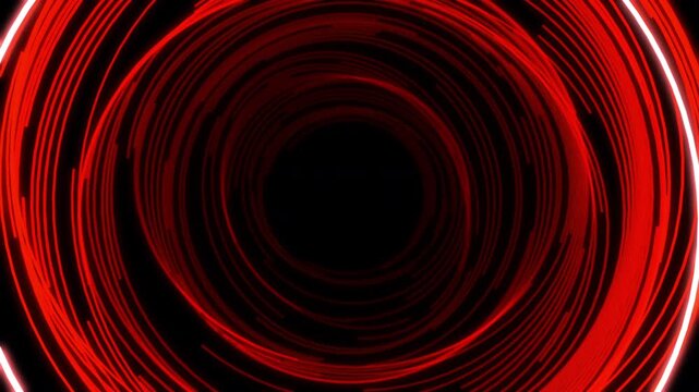 Circles Arc Ripples More Red Animation Loop