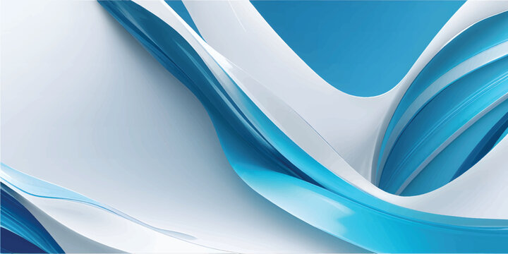An abstract blue wave background featuring a futuristic motion flow of light lines and digital textures in a modern vector art design