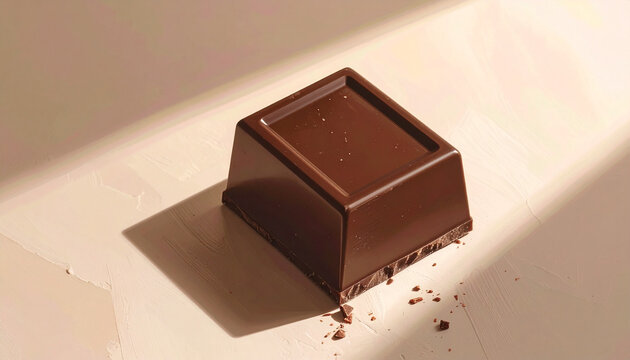 Chocolate bar isolated on transparent background