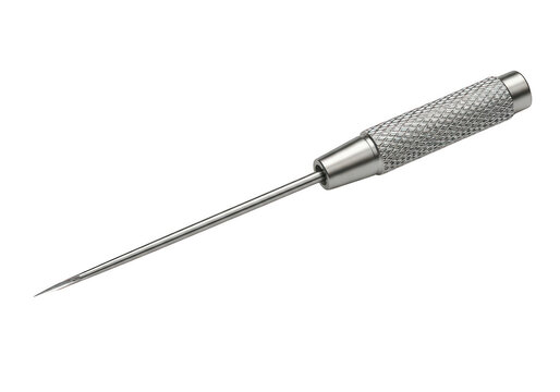 Metal jewelry bead reamer tool isolated on transparent background, png