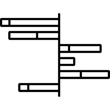 Deviation Bar Chart Icon