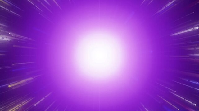 Abstract light burst with dynamic rays from center, powerful energetic effect and hyperspace light speed animation, magical shiny effect light explosion with bright rays particles in 4K resolution