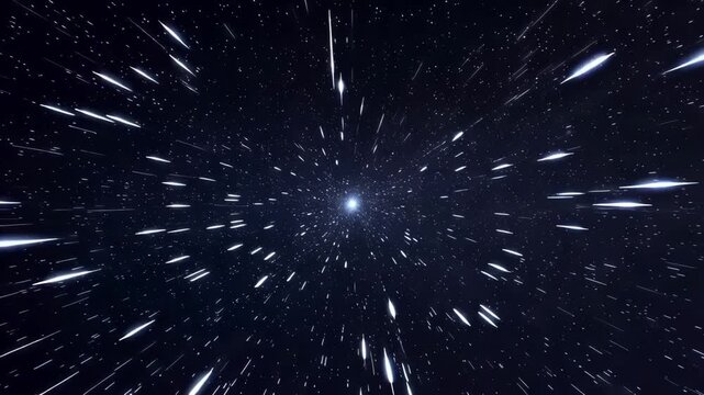 Colorful fireworks display in the night sky on black tech animation video background