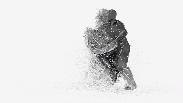 character Water Splash,  With Alpha Channel