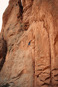 red rock climb