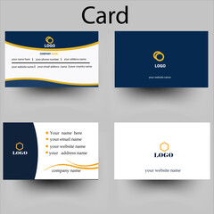 Fototapeta premium Professional Corporate Business Card Template Set with Minimalist Modern Design