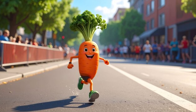 Running carrot