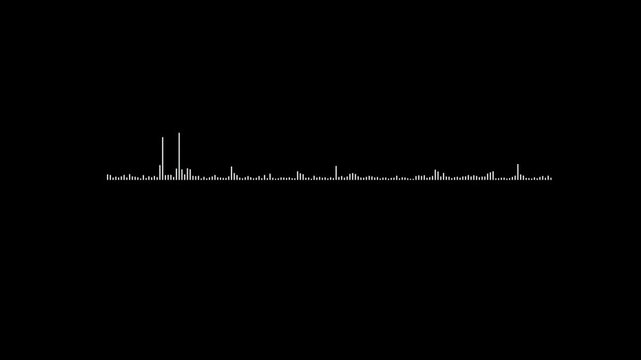 abstract digital audio wave animation, with colorful spectrum and modern sound visualization effects black background, 4k video